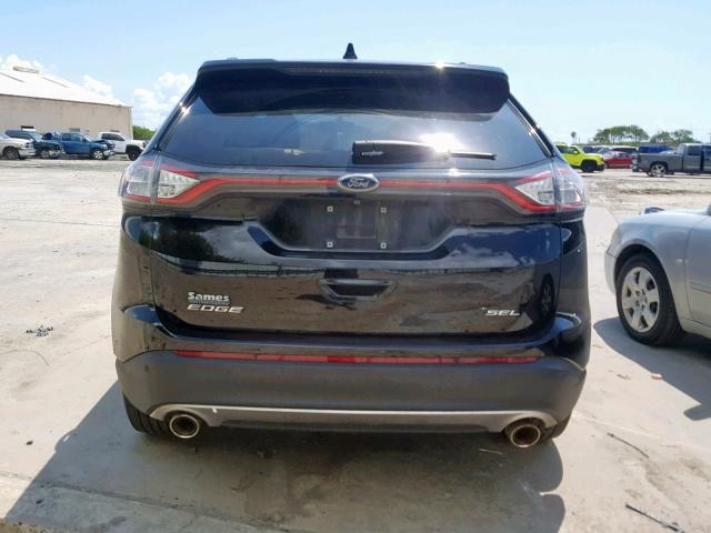 2FMPK3J8XHBC63360 - 2017 FORD EDGE SEL BLACK photo 9