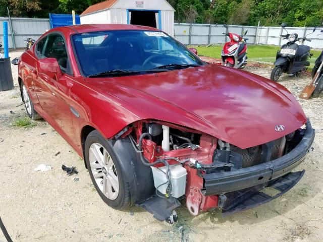 KMHHM66D17U252486 - 2007 HYUNDAI TIBURON GS BURGUNDY photo 1