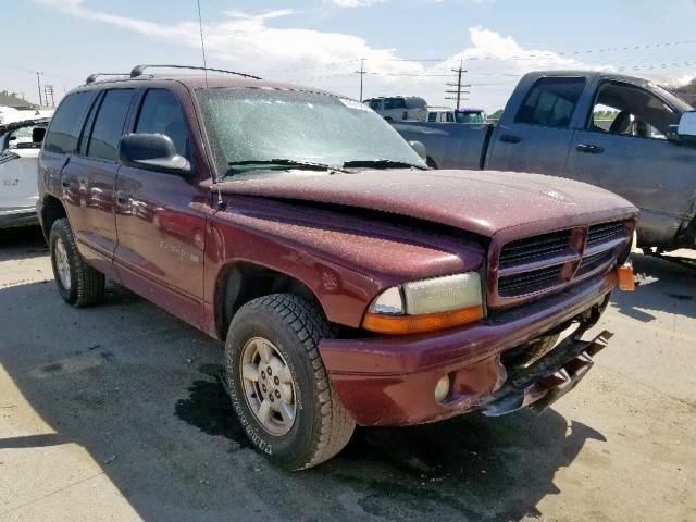 1B4HS28NX1F614719 - 2001 DODGE DURANGO MAROON photo 1