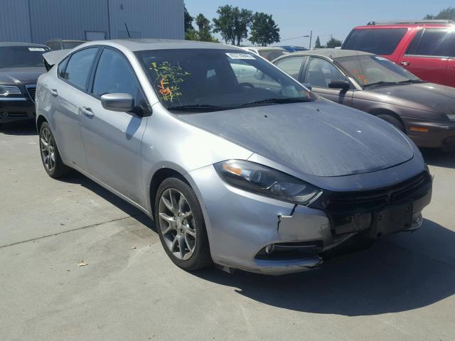 1C3CDFBB8ED907778 - 2014 DODGE DART SXT SILVER photo 1