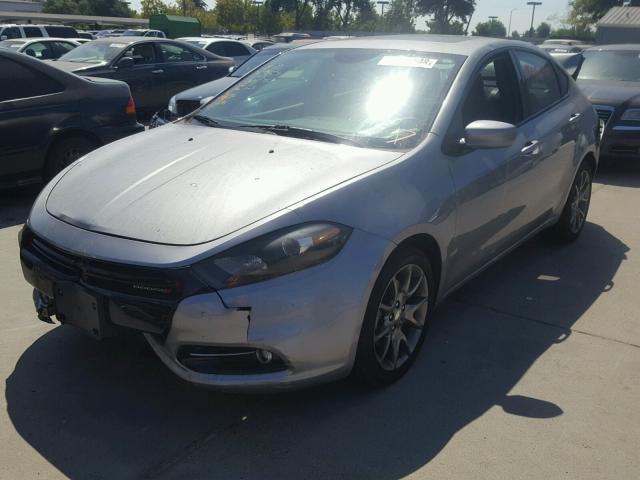 1C3CDFBB8ED907778 - 2014 DODGE DART SXT SILVER photo 2