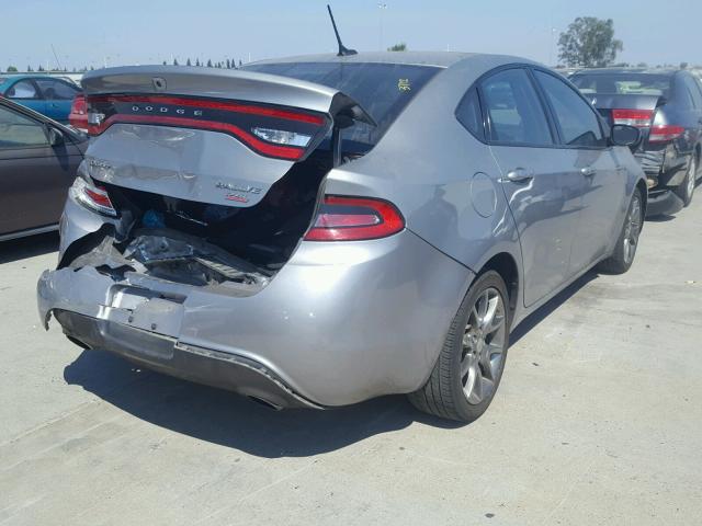 1C3CDFBB8ED907778 - 2014 DODGE DART SXT SILVER photo 4