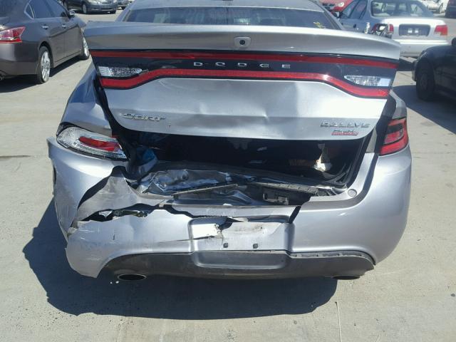 1C3CDFBB8ED907778 - 2014 DODGE DART SXT SILVER photo 9