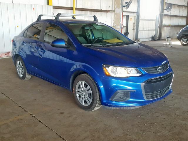 1G1JA5SH3H4161117 - 2017 CHEVROLET SONIC LS BLUE photo 1