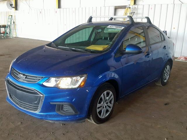 1G1JA5SH3H4161117 - 2017 CHEVROLET SONIC LS BLUE photo 2