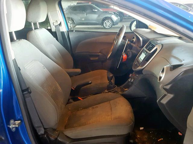 1G1JA5SH3H4161117 - 2017 CHEVROLET SONIC LS BLUE photo 5