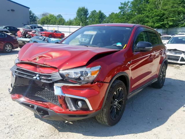 JA4AP3AU6JU006831 - 2018 MITSUBISHI OUTLANDER RED photo 2