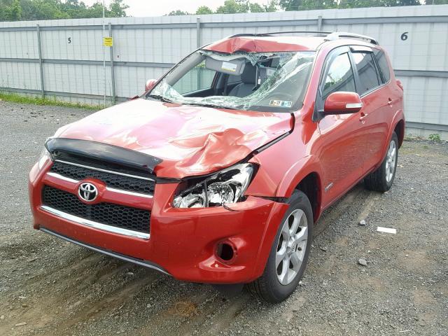 2T3DF4DV5BW109193 - 2011 TOYOTA RAV4 LIMIT RED photo 2