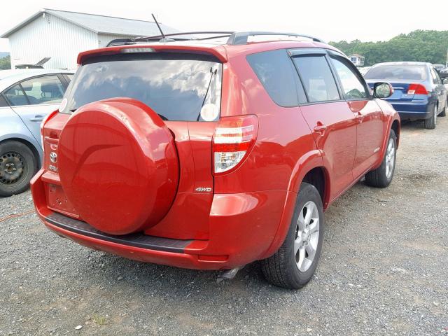 2T3DF4DV5BW109193 - 2011 TOYOTA RAV4 LIMIT RED photo 4