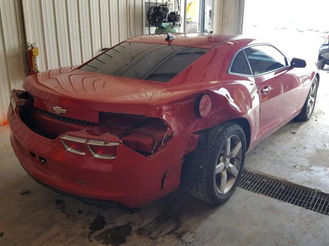 2G1FA1ED0B9145002 - 2011 CHEVROLET CAMARO LS RED photo 4