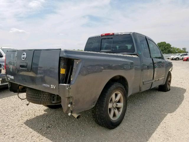 1N6BA0CA3BN324959 - 2011 NISSAN TITAN S GRAY photo 4