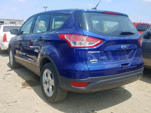 1FMCU0F71GUC87207 - 2016 FORD ESCAPE S BLUE photo 3