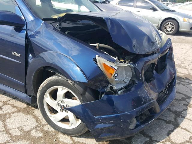 5Y2SM67806Z400530 - 2006 PONTIAC VIBE BLUE photo 9