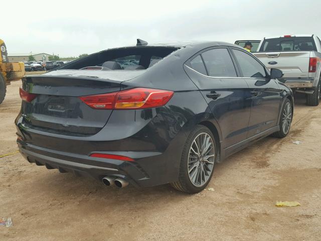 KMHD04LB4JU476148 - 2018 HYUNDAI ELANTRA SP BLACK photo 4