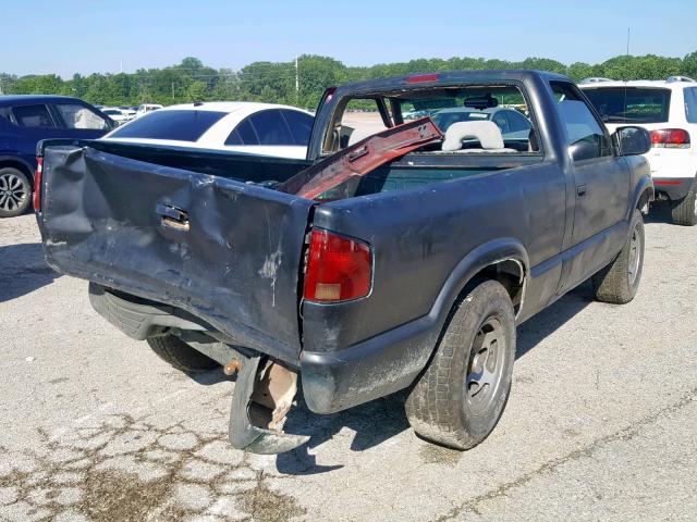 1GCCS14W8T8134739 - 1996 CHEVROLET S TRUCK S1 BLACK photo 4