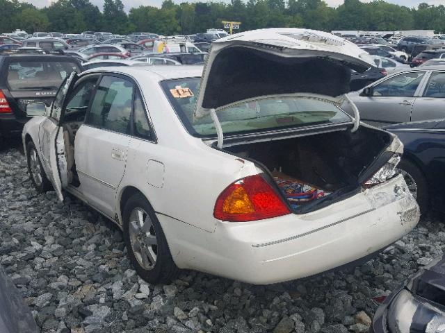 4T1BF28BXYU098110 - 2000 TOYOTA AVALON XL WHITE photo 3