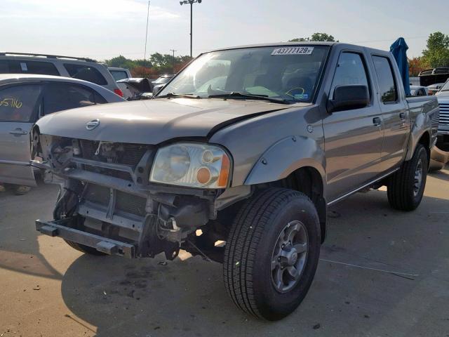 1N6ED27T24C468142 - 2004 NISSAN FRONTIER C GRAY photo 2