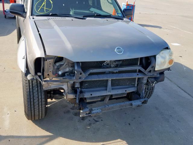 1N6ED27T24C468142 - 2004 NISSAN FRONTIER C GRAY photo 9