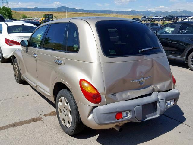 3C4FY48B63T594472 - 2003 CHRYSLER PT CRUISER GOLD photo 3