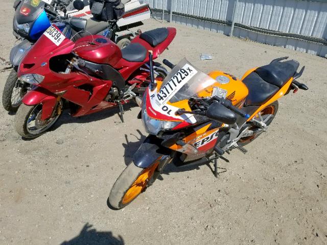 MLHMC4109D5301502 - 2013 HONDA CBR250 R ORANGE photo 2