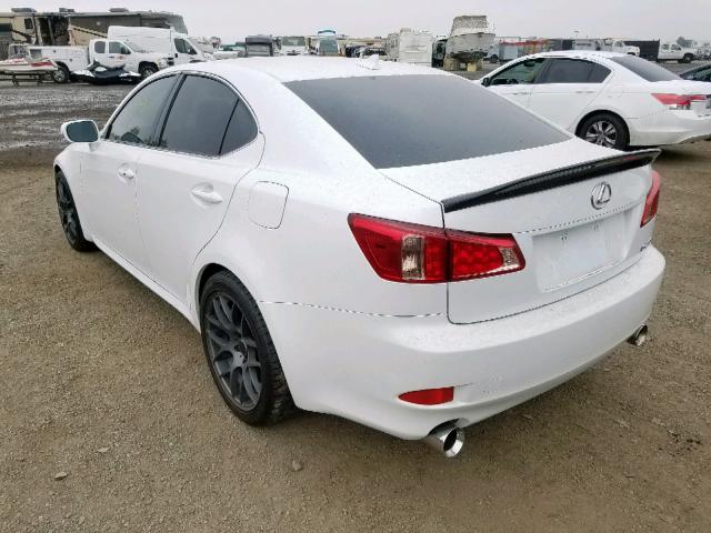 JTHBF5C26B5135019 - 2011 LEXUS IS 250 WHITE photo 3