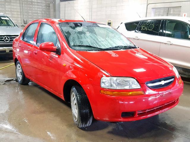 KL1TJ52614B272468 - 2004 CHEVROLET AVEO LS RED photo 1