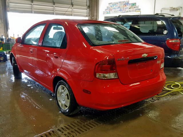 KL1TJ52614B272468 - 2004 CHEVROLET AVEO LS RED photo 3