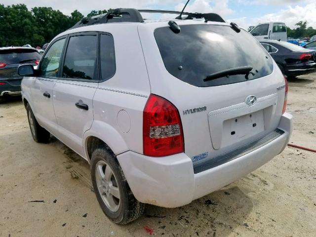 KM8JM12B46U380888 - 2006 HYUNDAI TUCSON GL WHITE photo 3