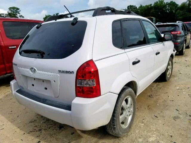 KM8JM12B46U380888 - 2006 HYUNDAI TUCSON GL WHITE photo 4