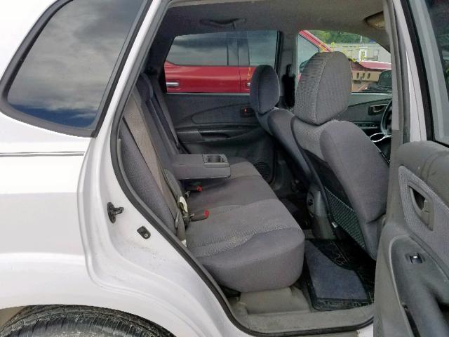 KM8JM12B46U380888 - 2006 HYUNDAI TUCSON GL WHITE photo 6