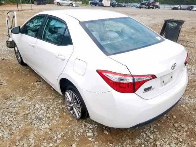 5YFBURHE2EP102558 - 2014 TOYOTA COROLLA L WHITE photo 3