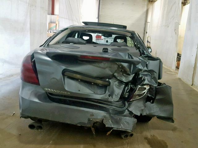 2G2WR524741259967 - 2004 PONTIAC GRAND PRIX GRAY photo 9