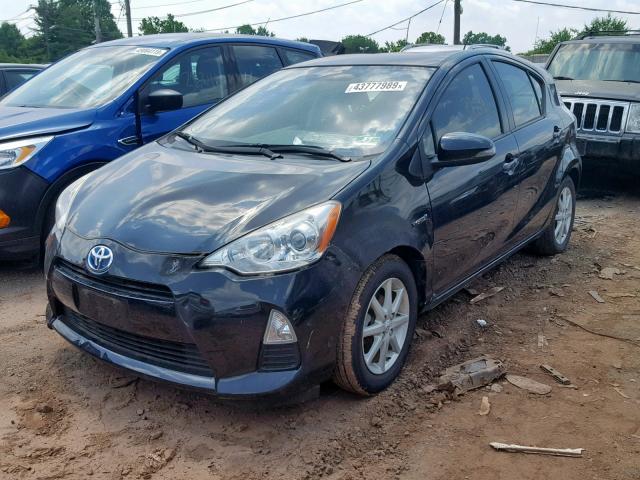 JTDKDTB31C1028524 - 2012 TOYOTA PRIUS C BLACK photo 2