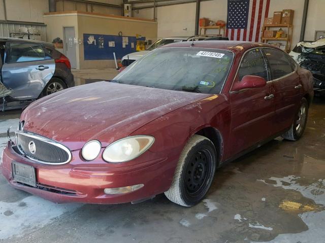 2G4WC532251313103 - 2005 BUICK LACROSSE C RED photo 2