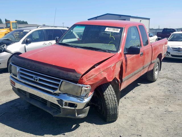 JT4UN22D7T0024704 - 1996 TOYOTA T100 XTRAC RED photo 2