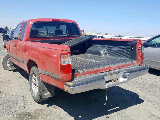 JT4UN22D7T0024704 - 1996 TOYOTA T100 XTRAC RED photo 3