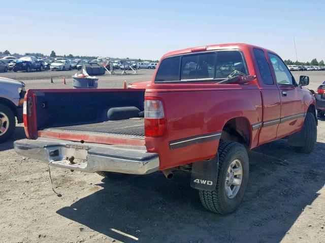 JT4UN22D7T0024704 - 1996 TOYOTA T100 XTRAC RED photo 4