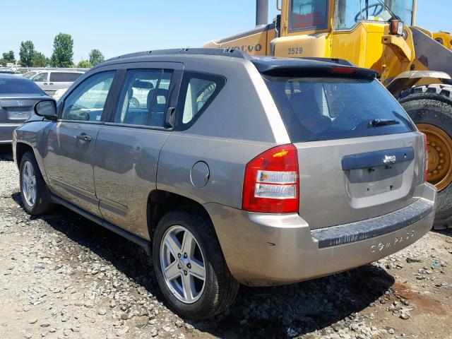 1J8FT47018D744363 - 2008 JEEP COMPASS SP ყავისფერი ფოტო 3