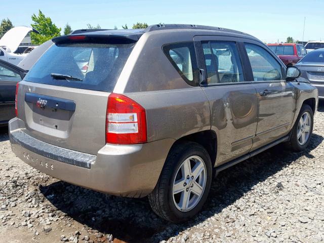 1J8FT47018D744363 - 2008 JEEP COMPASS SP ყავისფერი ფოტო 4