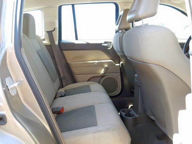 1J8FT47018D744363 - 2008 JEEP COMPASS SP ყავისფერი ფოტო 6