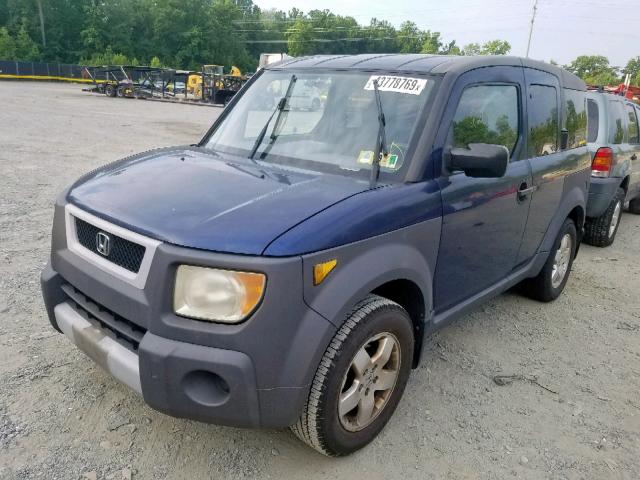 5J6YH28553L018210 - 2003 HONDA ELEMENT EX BLUE photo 2