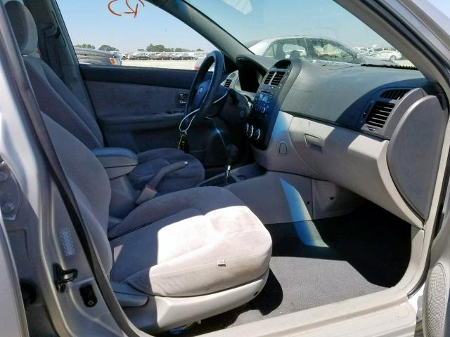 KNAFE122375428736 - 2007 KIA SPECTRA EX SILVER photo 5