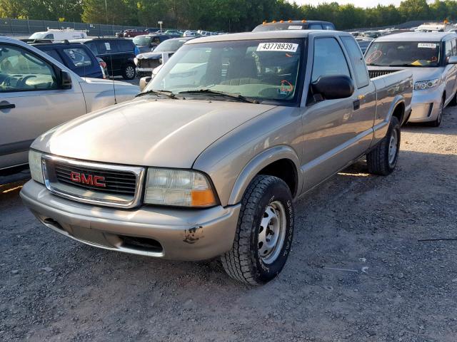 1GTDT19W728206894 - 2002 GMC SONOMA TAN photo 2