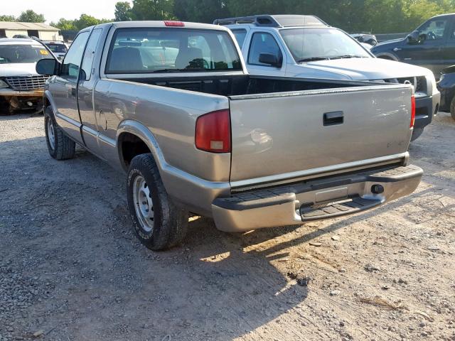 1GTDT19W728206894 - 2002 GMC SONOMA TAN photo 3