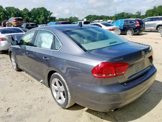 1VWAS7A33FC119018 - 2015 VOLKSWAGEN PASSAT S GRAY photo 3