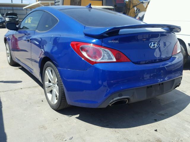 KMHHT6KD6CU079065 - 2012 HYUNDAI GENESIS CO BLUE photo 3