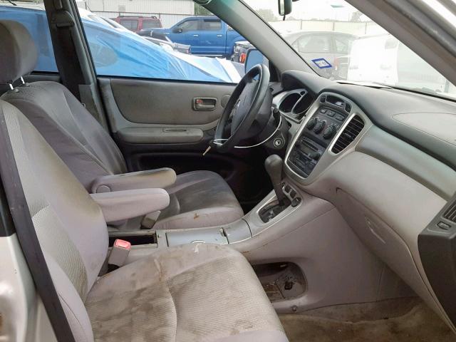 JTEGD21A060154198 - 2006 TOYOTA HIGHLANDER SILVER photo 5