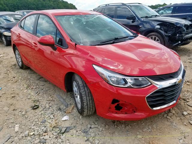 1G1BJ5SM0K7103165 - 2019 CHEVROLET CRUZE RED photo 1