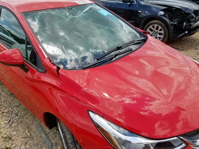 1G1BJ5SM0K7103165 - 2019 CHEVROLET CRUZE RED photo 9