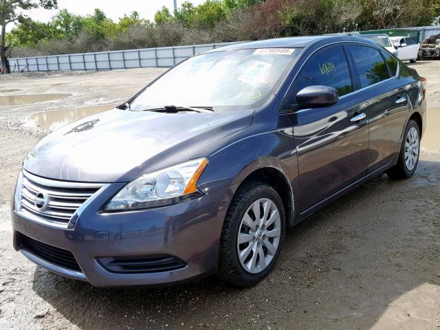 3N1AB7AP2DL778671 - 2013 NISSAN SENTRA SV CHARCOAL photo 2